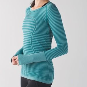 Lululemon Swiftly, Heathered Forage Teal, Size 8